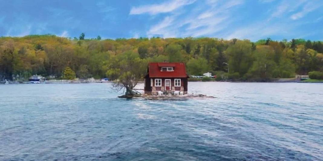 Google Maps’te bile zor görünüyor! Dünyanın en küçük adası: 1 ev ve 1 ağaçtan oluşuyor 5